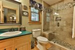 Master bathroom with walk-in shower